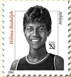 Wilma Rudolph stamp. (http://www.phillysportstc.com/wilma_rudolph.htm ())